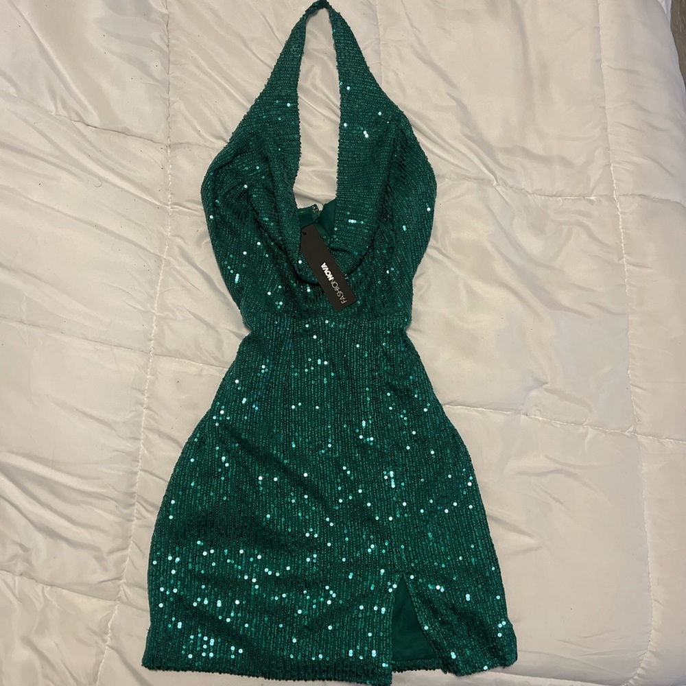 Fashion Nova Teal Dress